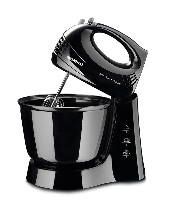 Batedeira Prática Mondial B-44-B 400 W — Produto completo