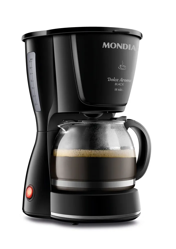 Cafeteira Elétrica Mondial C-30-18X-FB — Produto completo com jarra de vidro