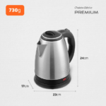 Chaleira Elétrica Mondial CE-06 2 L — Dimensões e peso do produto