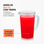 Mixer Mondial M-16-BI 500 W — Jarra graduada de 800 ml com tampa