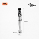 Mixer Mondial M-16-BI 500 W — Dimensões e peso do produto