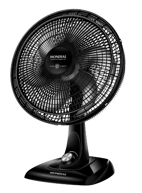 Ventilador de Mesa Mondial VSP-40-B 40 cm — Produto completo